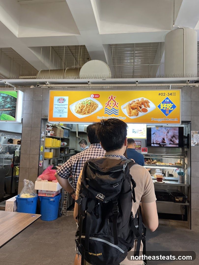 Food Stall with Customers