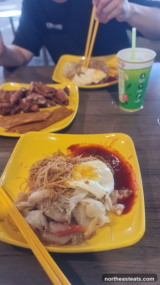 Food on Yellow Plates