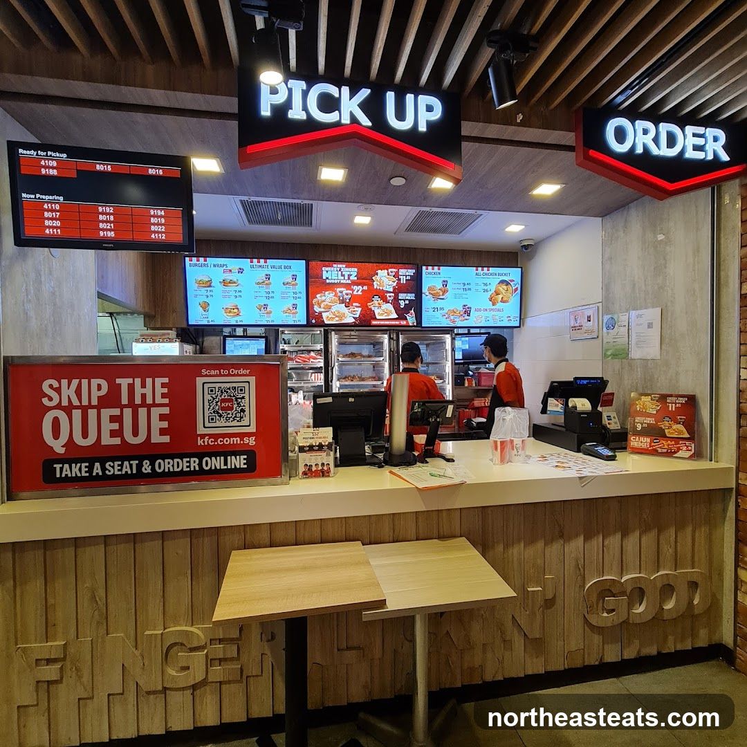 KFC Order and Pickup Counter