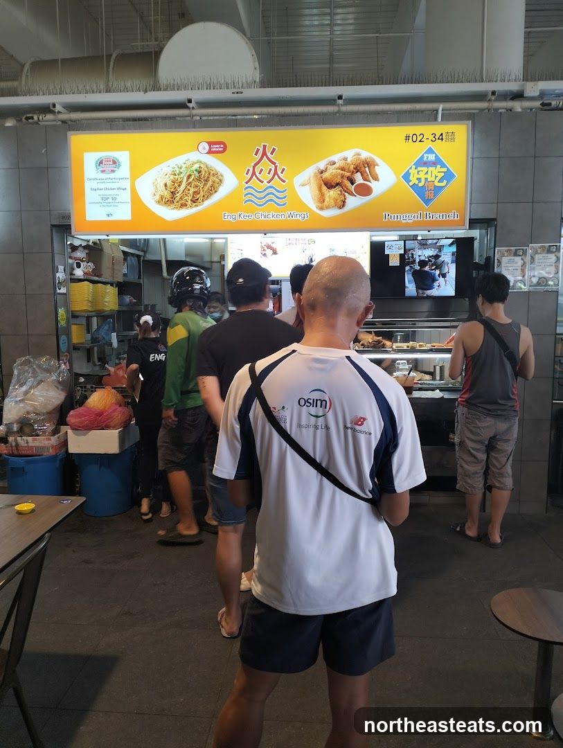 Food Stall with Customers