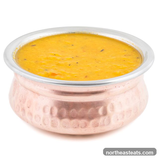 Dal in a Copper Bowl