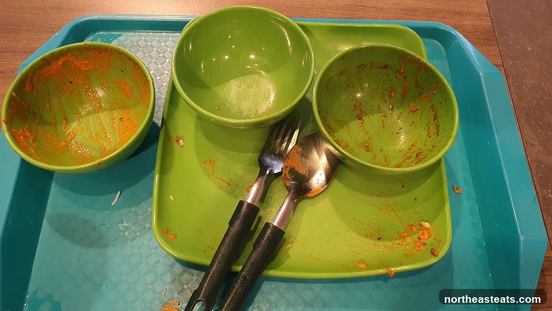 Dirty Dishes on a Tray