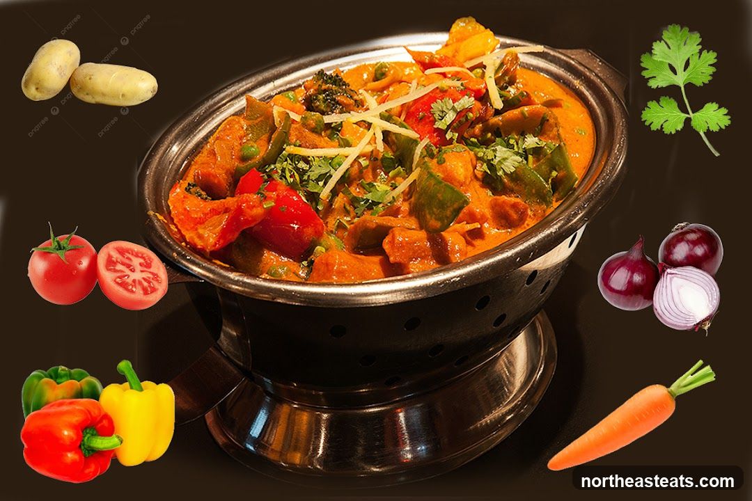Vegetable Curry with Ingredients