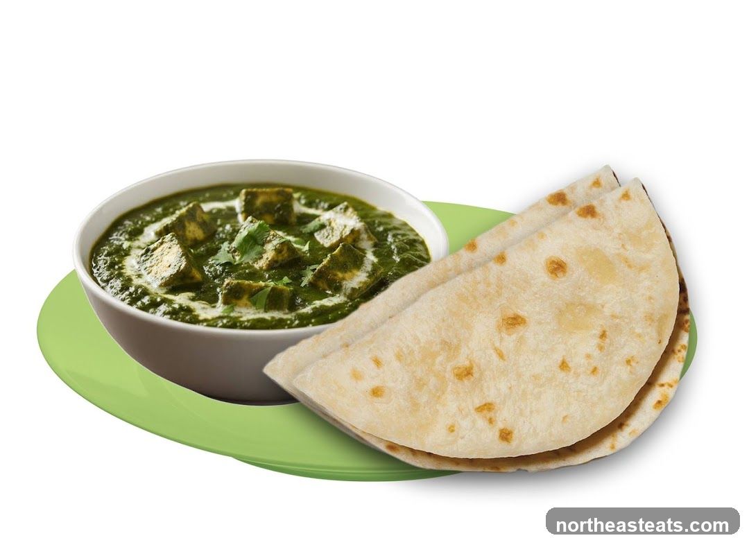 Palak Paneer with Roti