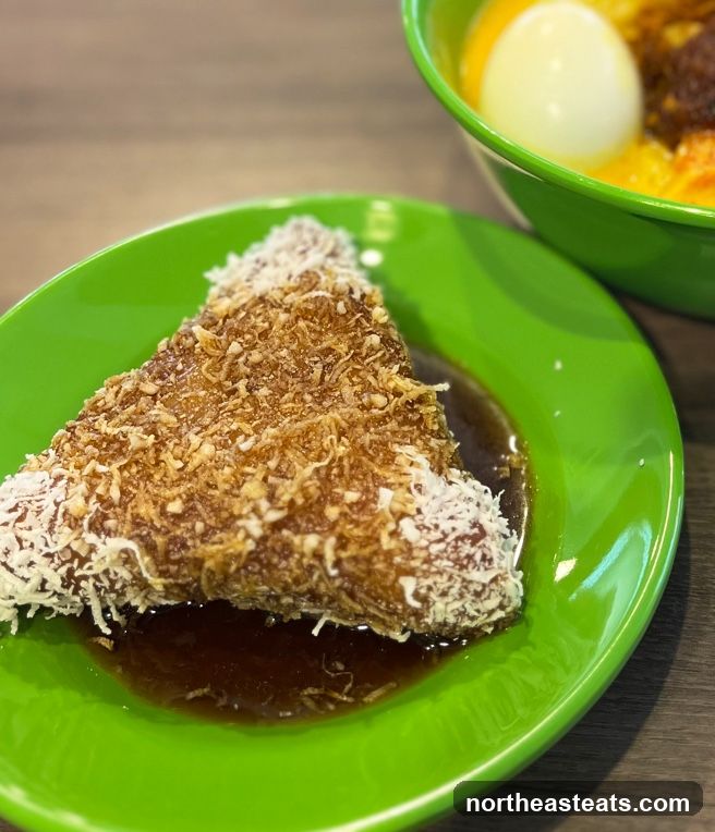 Dessert with Coconut and Syrup