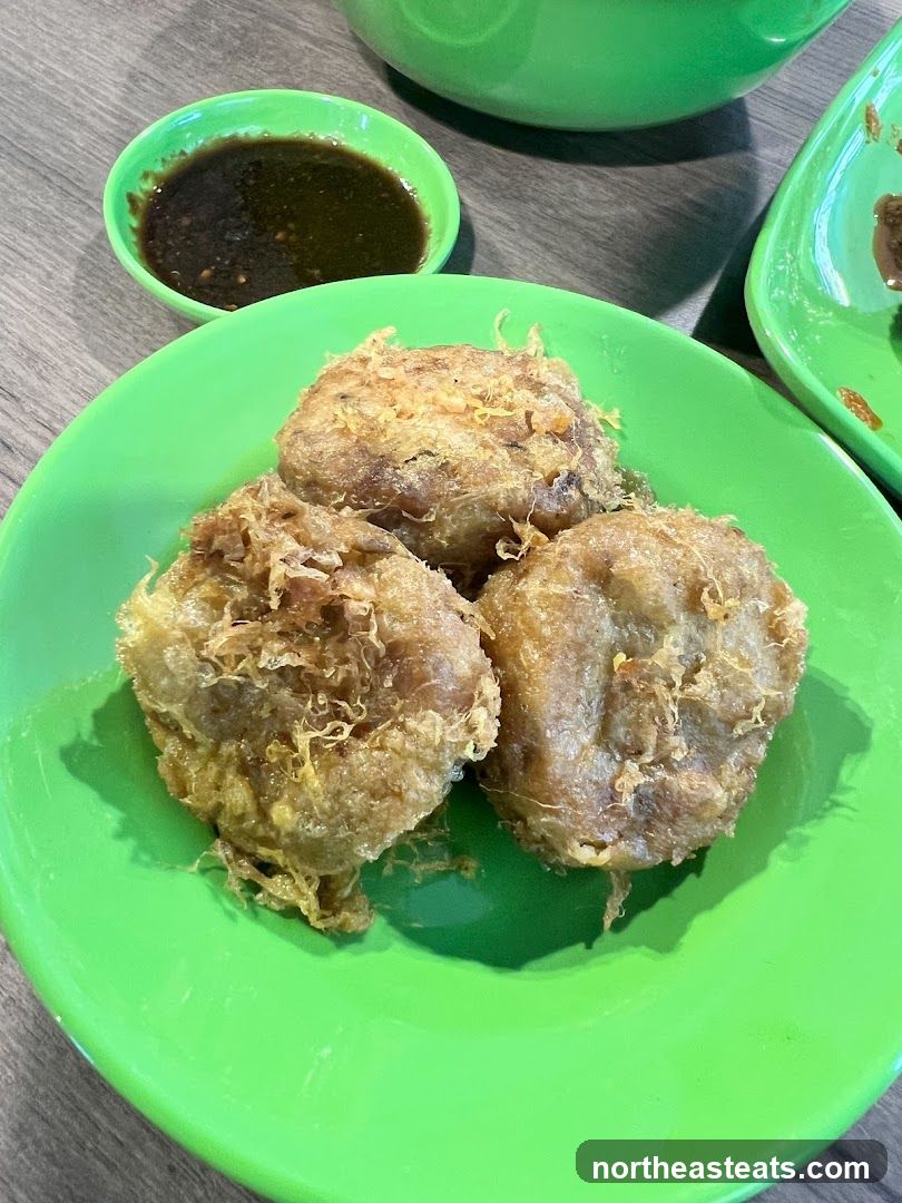 Fried Food with Dipping Sauce