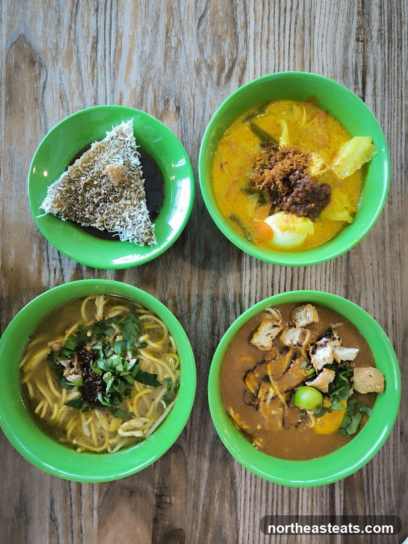 Four Bowls of Food