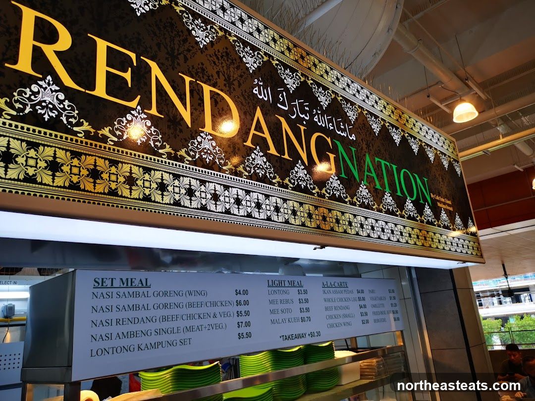 Rendang Nation Sign and Menu