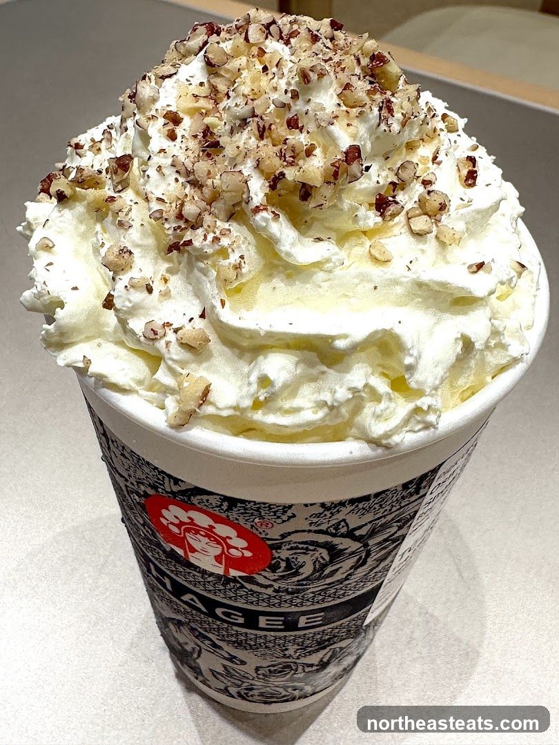 Whipped Cream Drink with Nuts