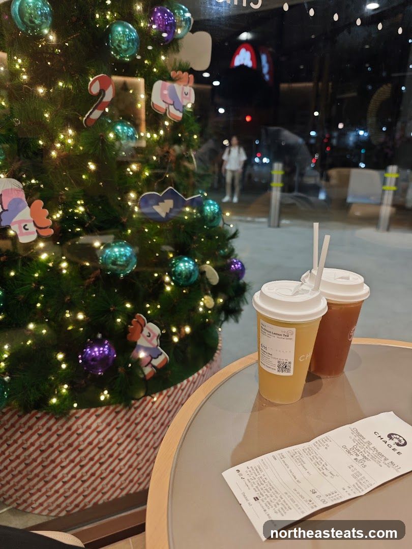 Christmas Tree and Drinks