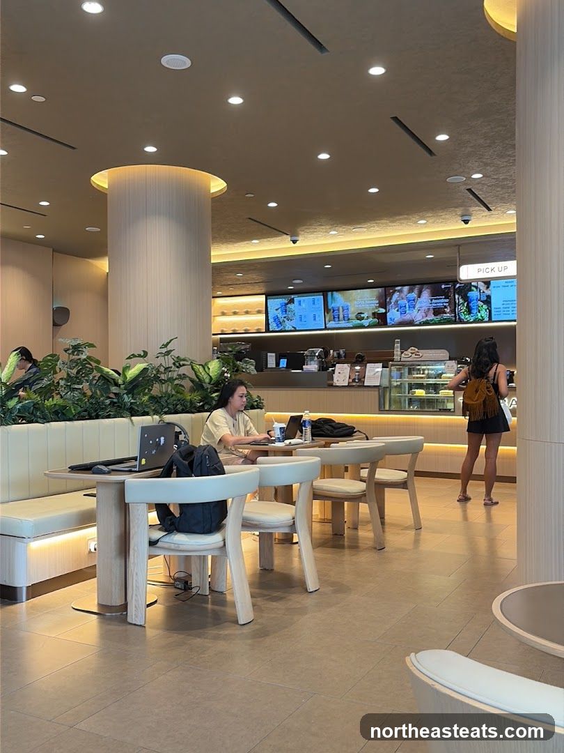 Cafe Interior with Patrons