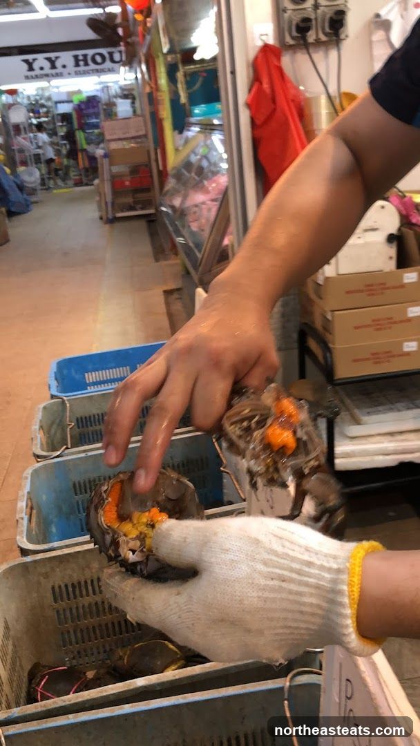 Crabs with roe