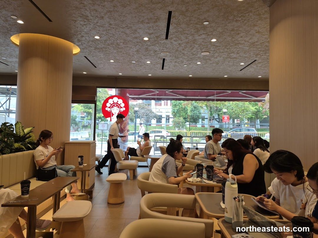 Cafe Interior with Patrons
