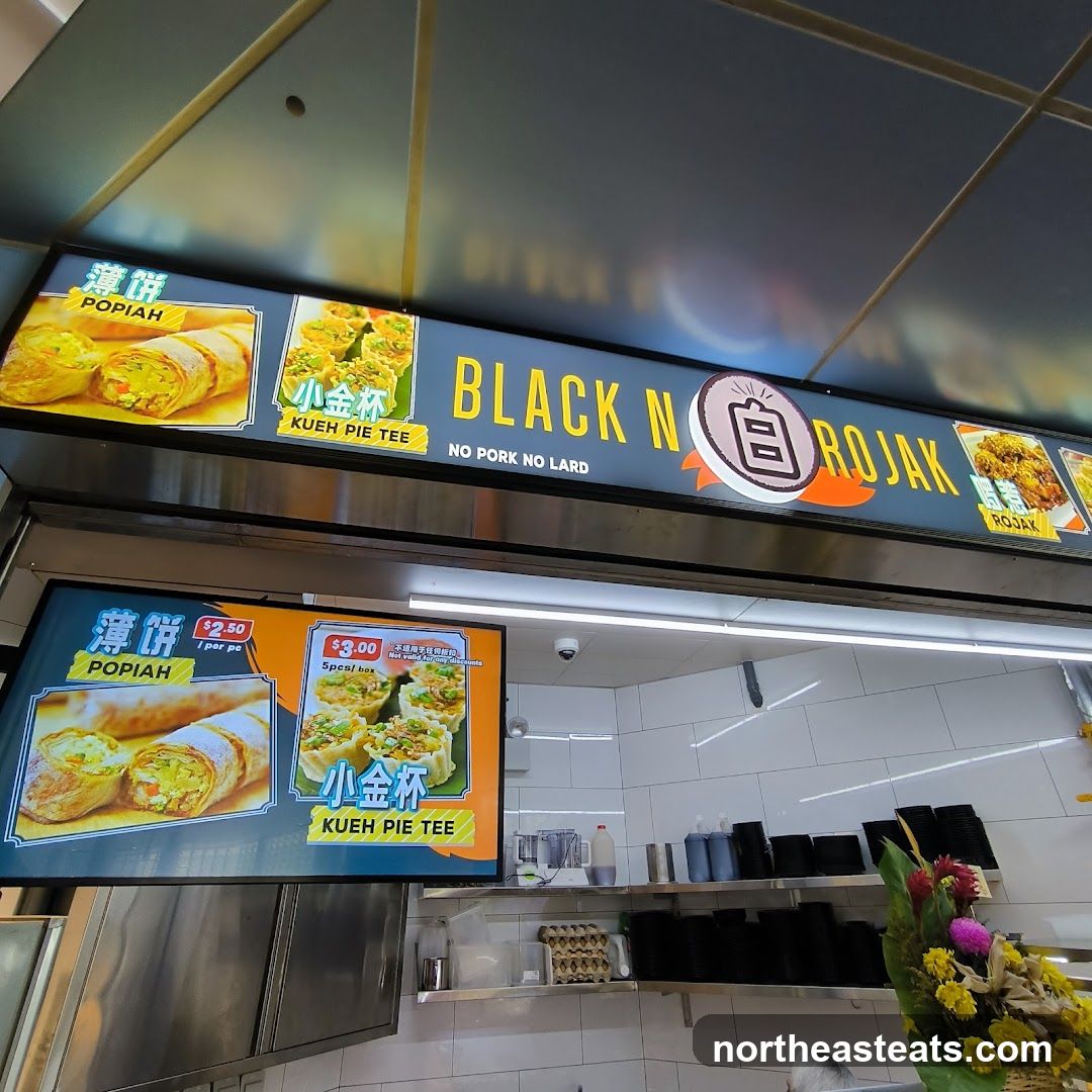Black N Rojak Menu