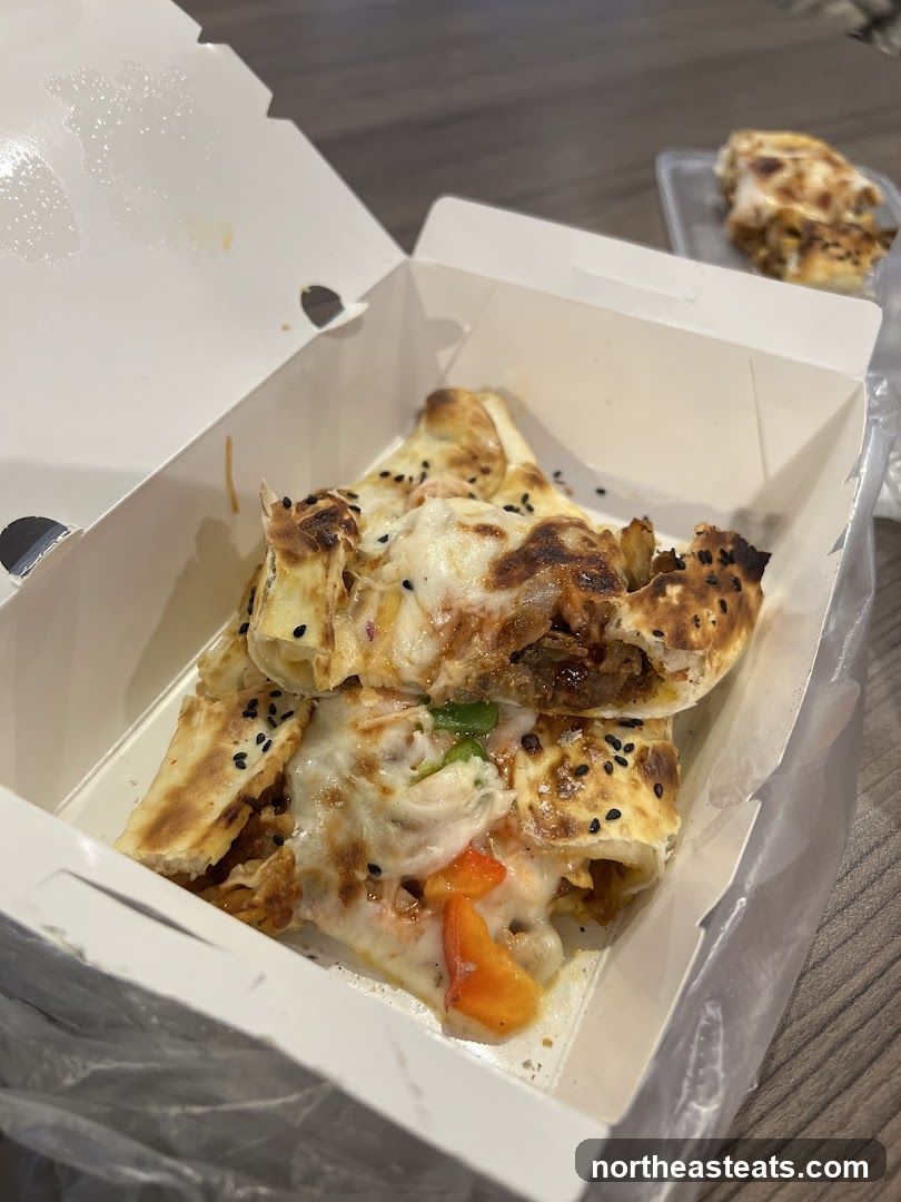 Savory Flatbread with Melted Cheese