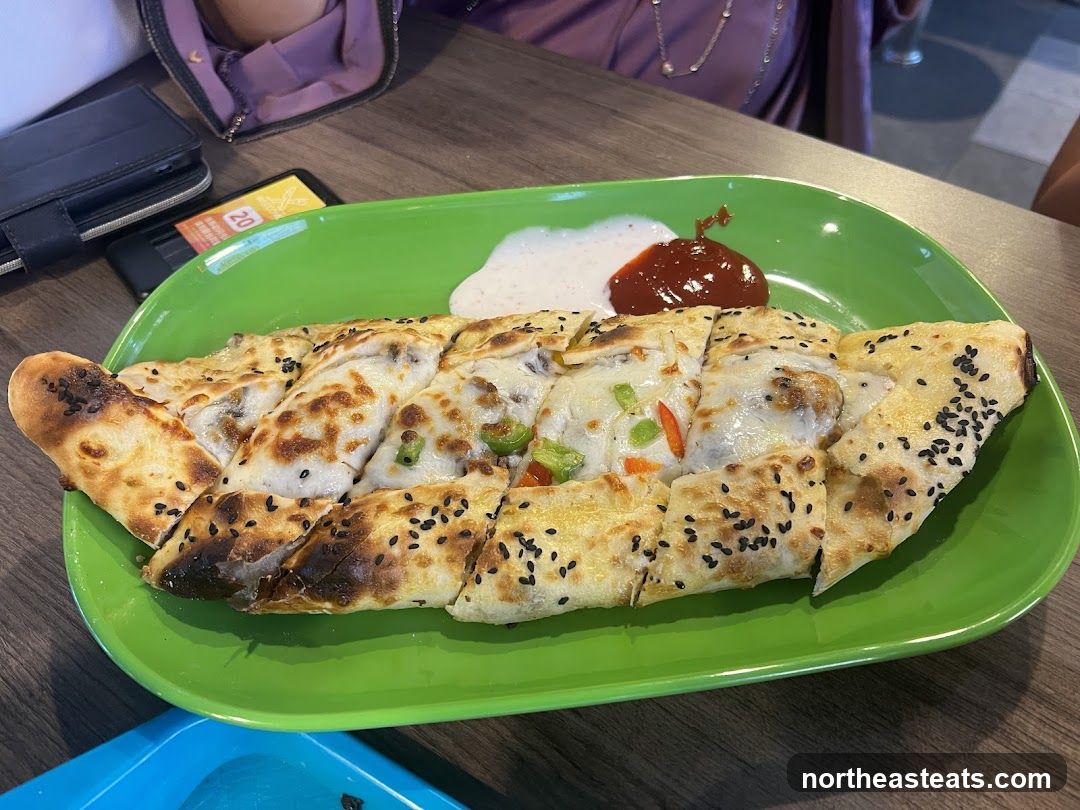 Pide with Cheese and Vegetables