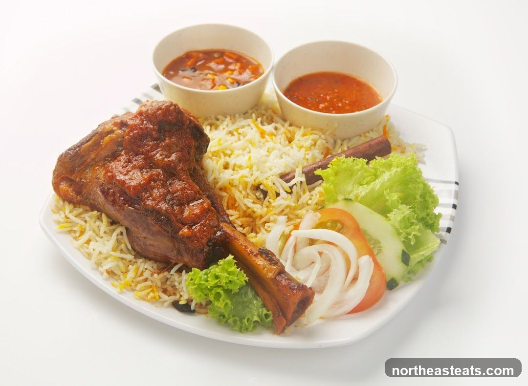Lamb Shank with Rice