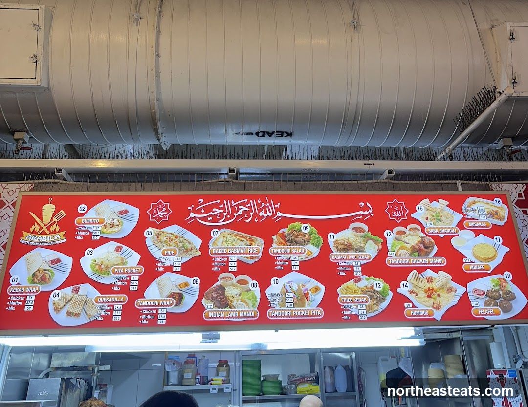 ARABICA MEDITERRANEAN INDIAN FUSION Menu