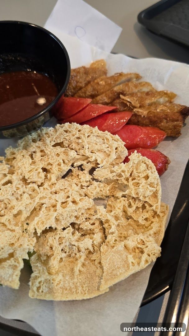Fried Snacks with Dipping Sauce
