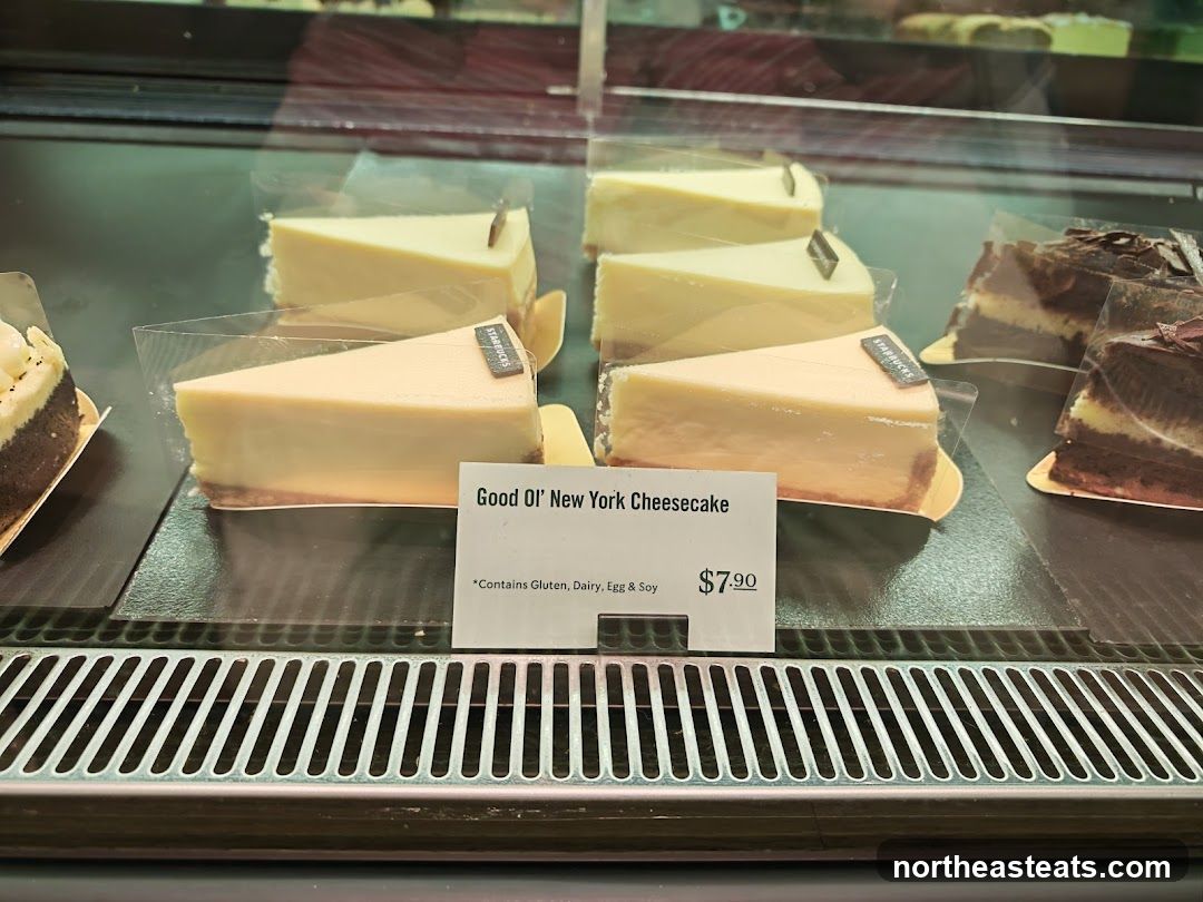 Cheesecake Slices in Display Case