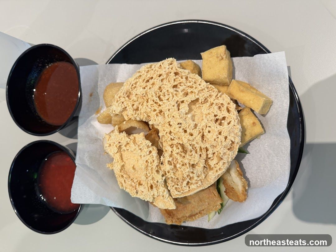 Fried Snacks with Dipping Sauce