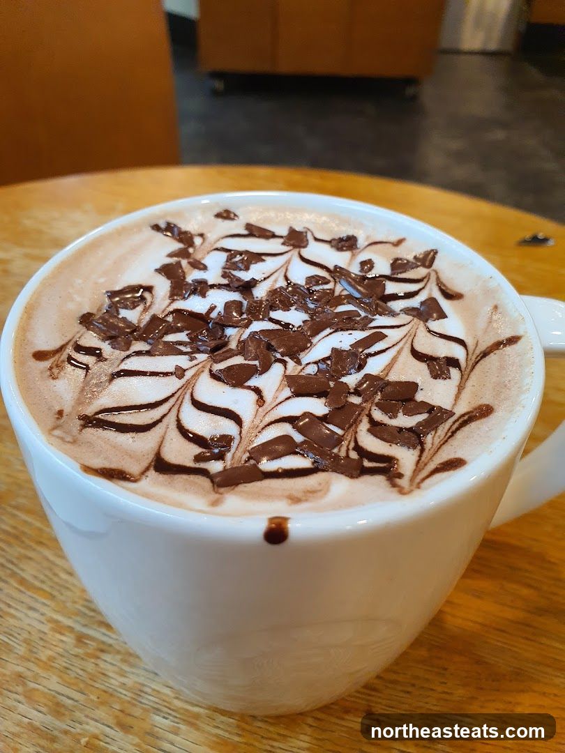 Hot Chocolate with Whipped Cream and Chocolate Shavings