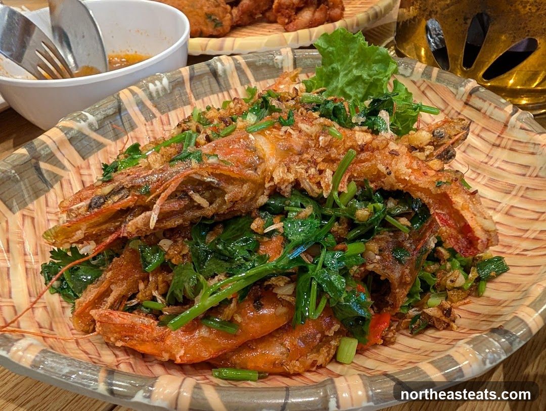 Fried Shrimp with Herbs