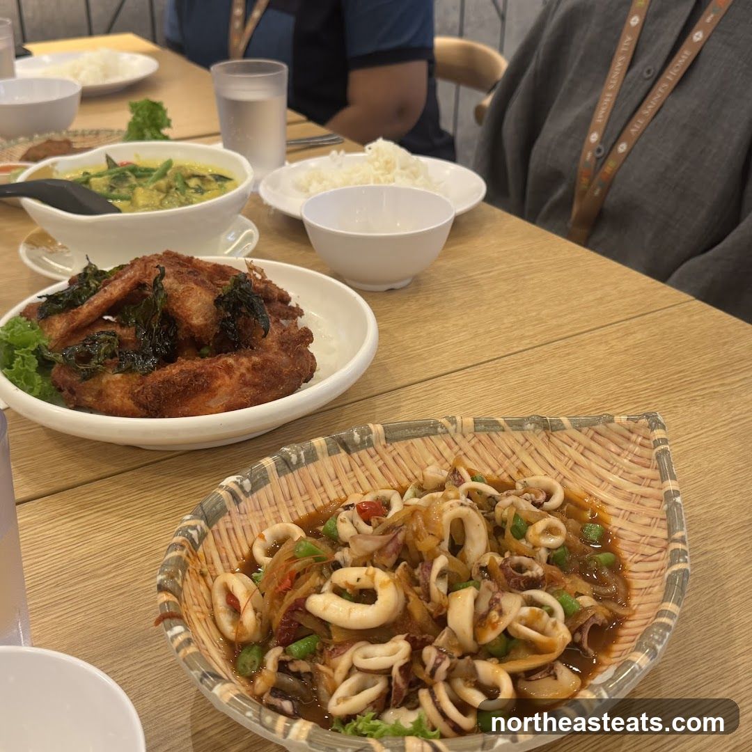 Table with Thai Food