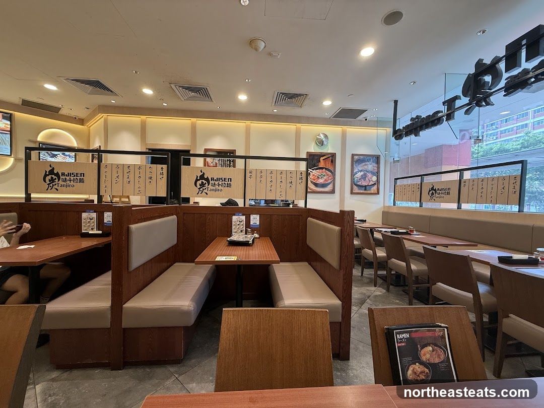 Restaurant Interior with Booths and Tables