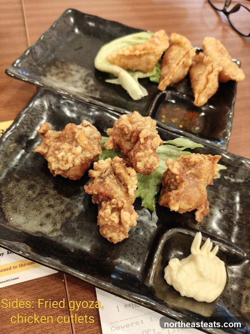 Fried Gyoza and Chicken Cutlets