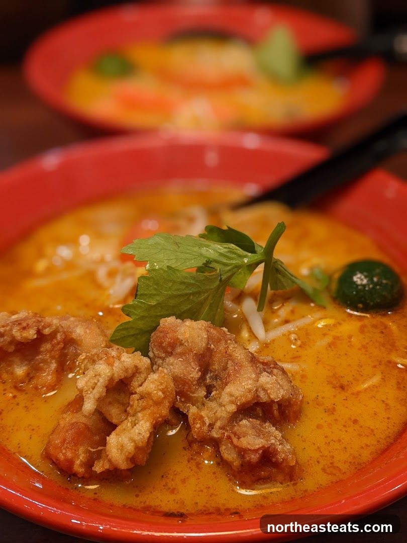 Laksa with Fried Chicken