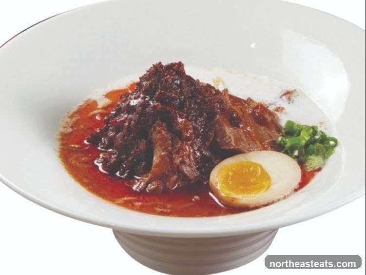 Braised Pork Belly with Egg and Scallions