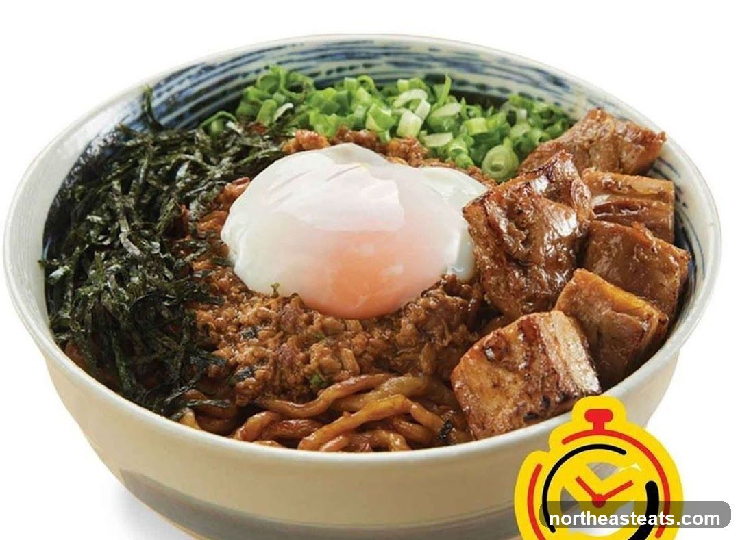 Noodle Bowl with Egg and Meat