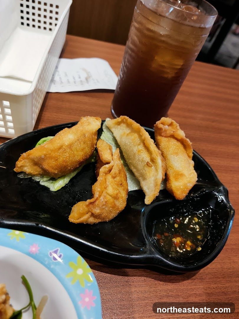 Fried Dumplings and Iced Tea