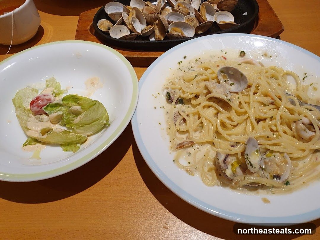 Seafood Pasta and Salad