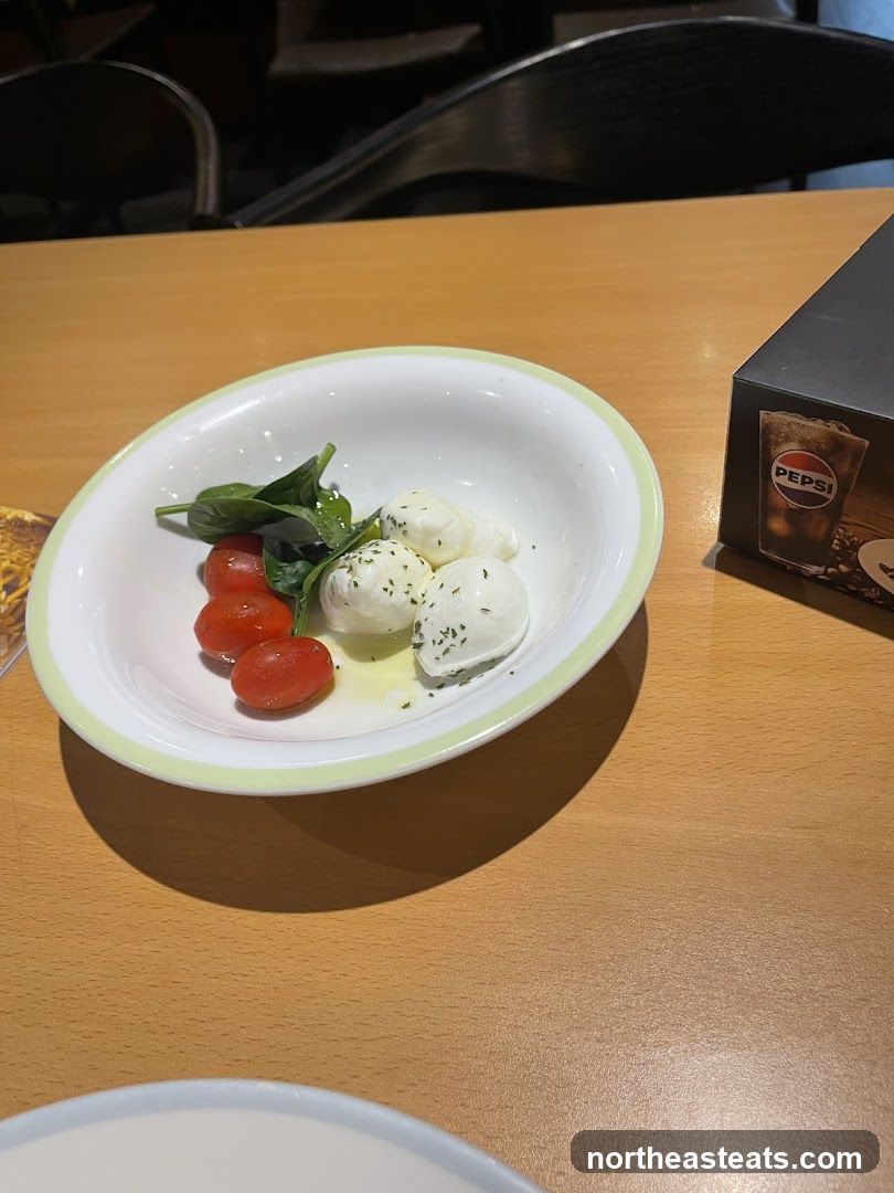 Caprese Salad with Cherry Tomatoes and Mozzarella Balls