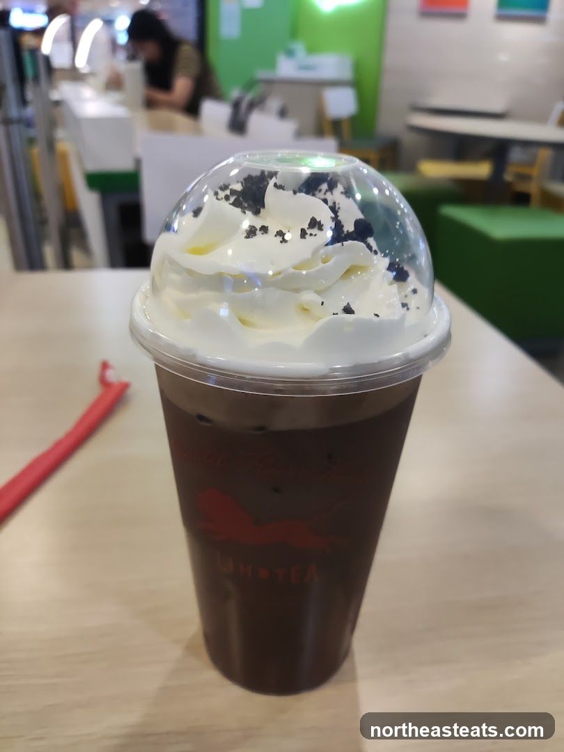 Iced Chocolate Drink with Whipped Cream