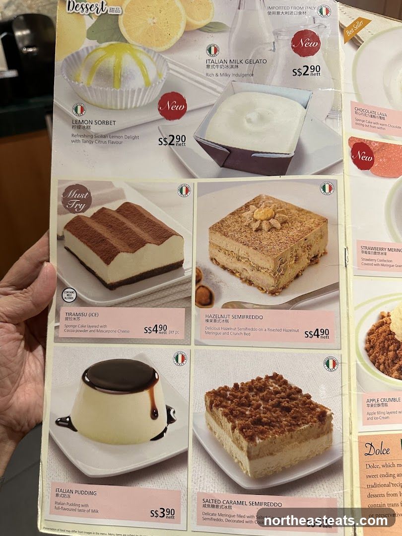 Dessert Menu