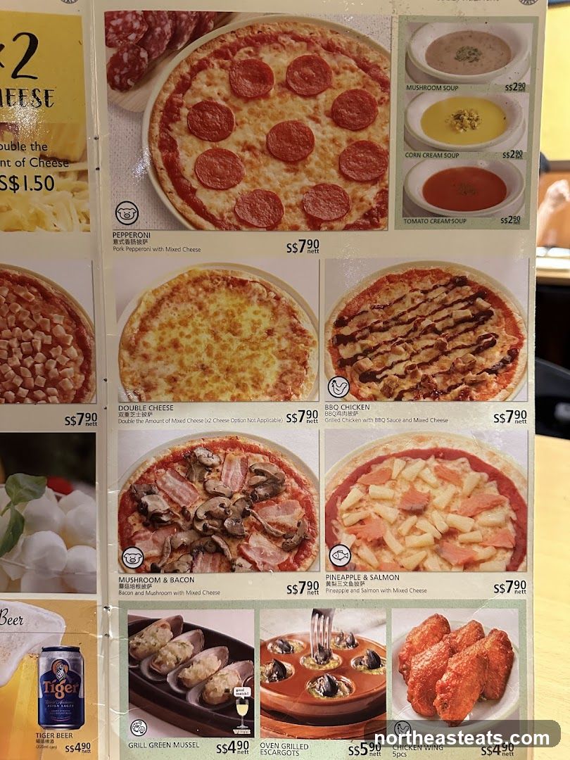 Pizza Menu