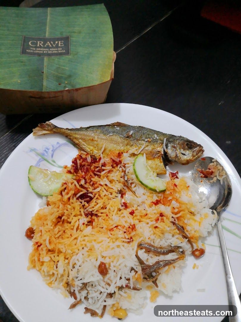 Nasi Lemak with Fried Fish