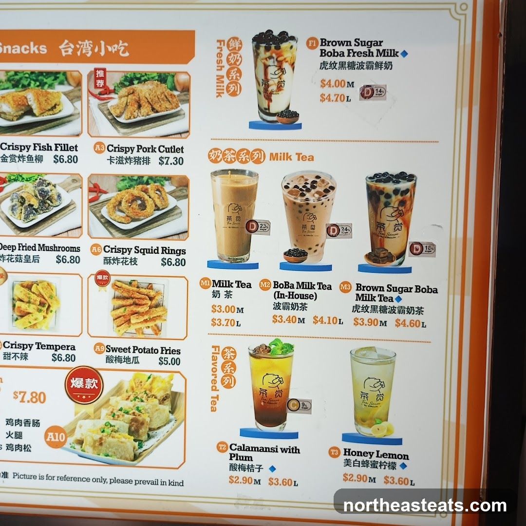 Snacks and Drinks Menu