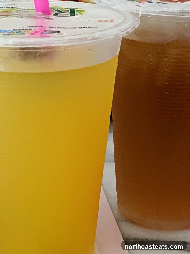 Two Iced Drinks
