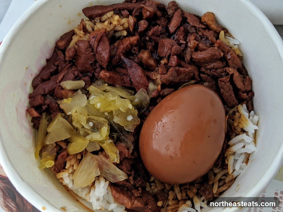 Braised Pork Rice Bowl with Egg