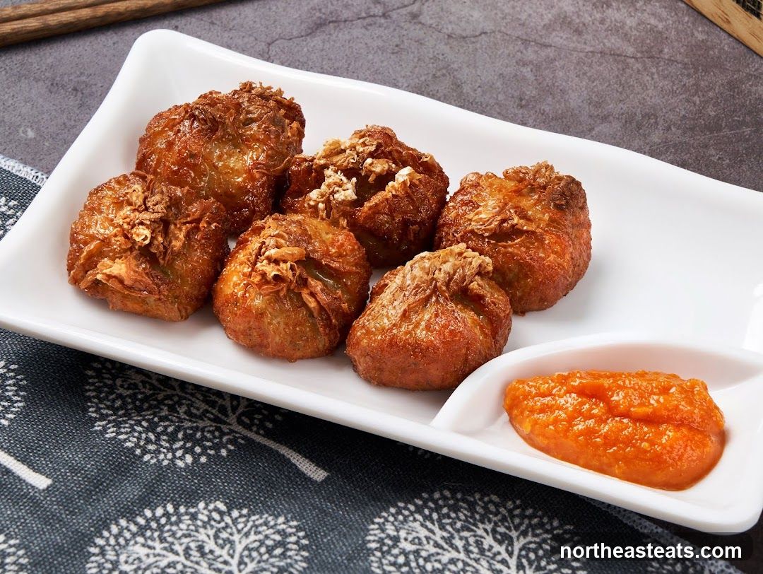 Fried Dumplings with Dipping Sauce