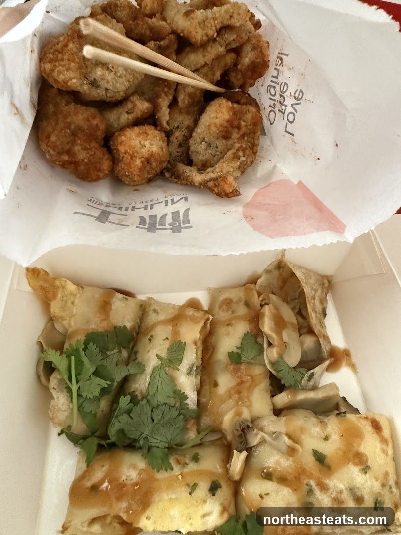 Fried Chicken and Savory Crepes