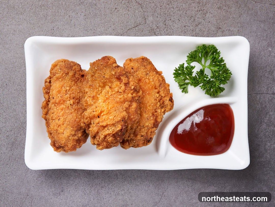 Fried Chicken Wings with Ketchup