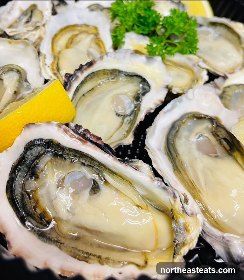 Fresh Oysters with Lemon and Parsley