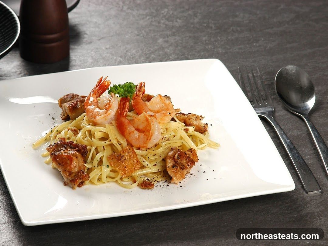 Shrimp and Chicken Pasta