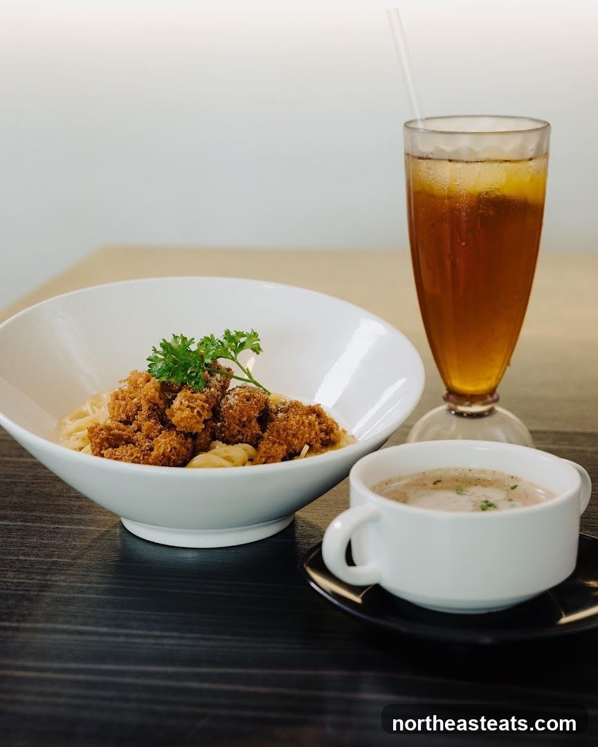 Noodles with Toppings and Soup