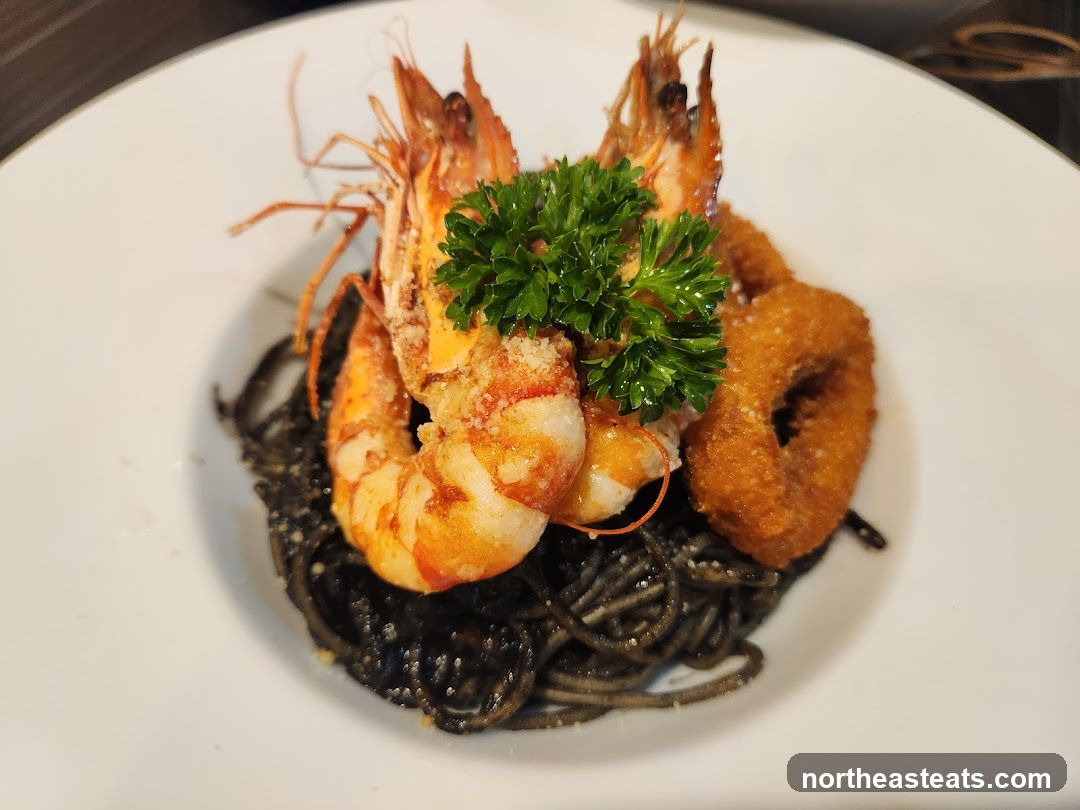 Shrimp and Squid Ink Pasta